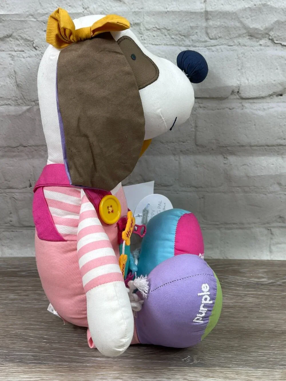 NWT Mud Pie Children's Puppy Learning Pal Plush Stuffed Puppy Dog